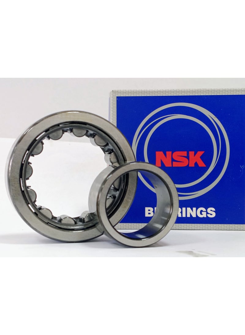 NSK رمان بلي أصلي  بكرات أسطوانية NSK NU 2206 W - سلسلة 2200 العريضة - نوع عائم - سعة تحميل عالية - مقاس 30x62x20 ملم - أصلي صنع في اليابان - Image 1