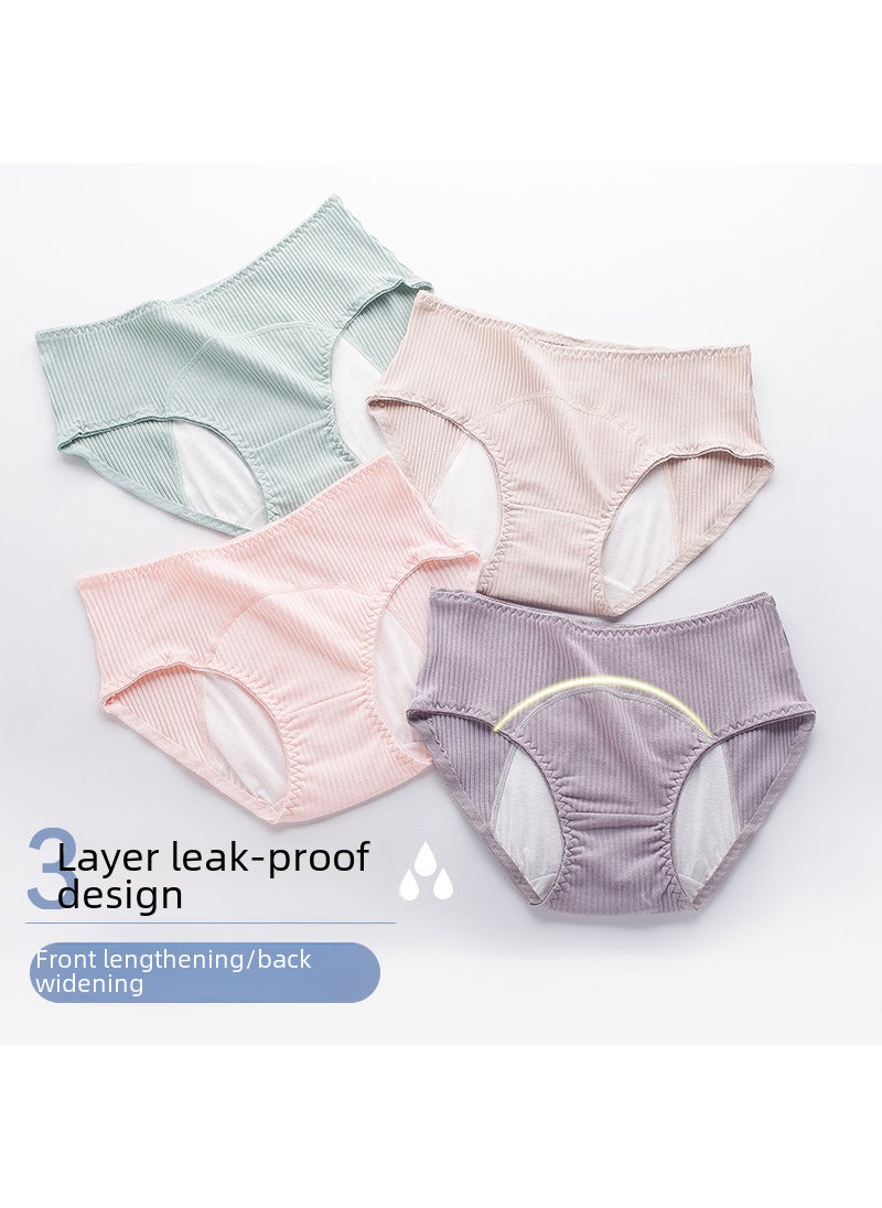 Generic Cotton Menstrual Panties Leakproof High-Waist Shrimp Red  - Image 4