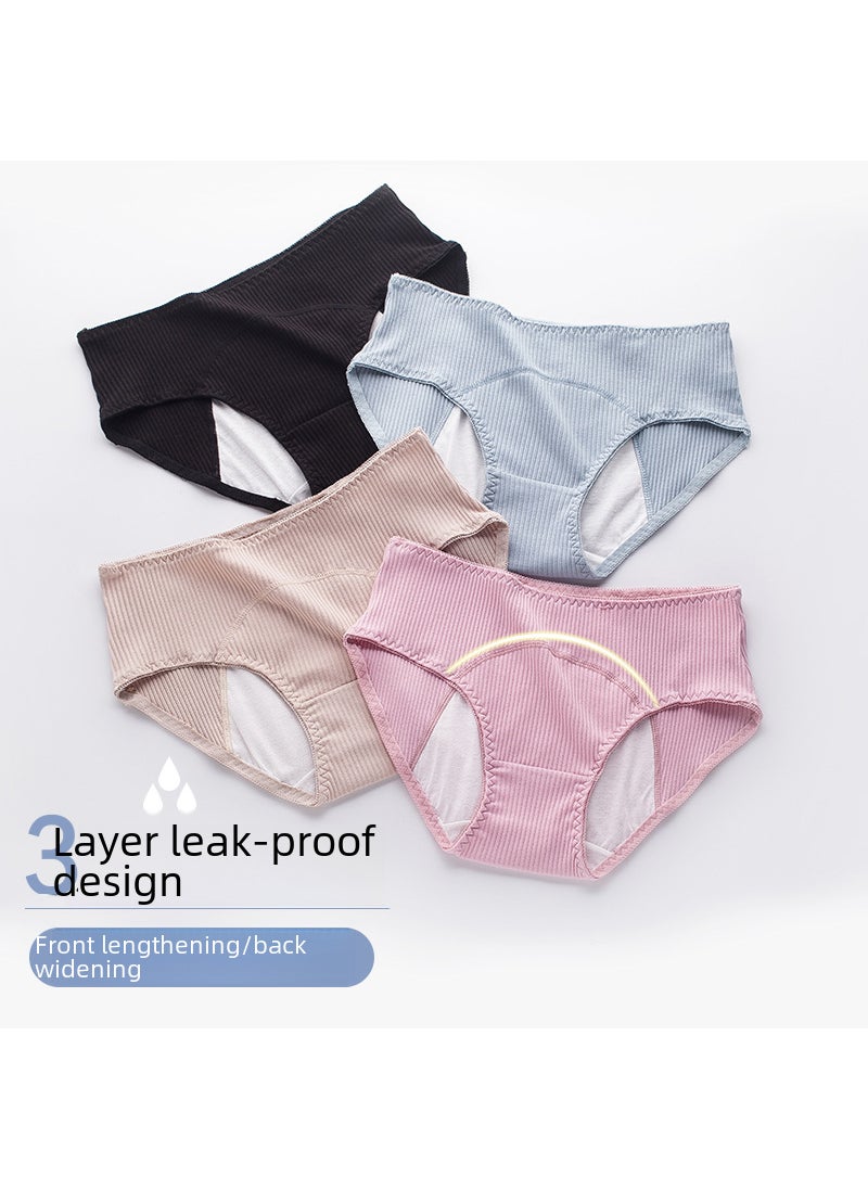 Generic Cotton Menstrual Panties Leakproof High-Waist Shrimp Red  - Image 3
