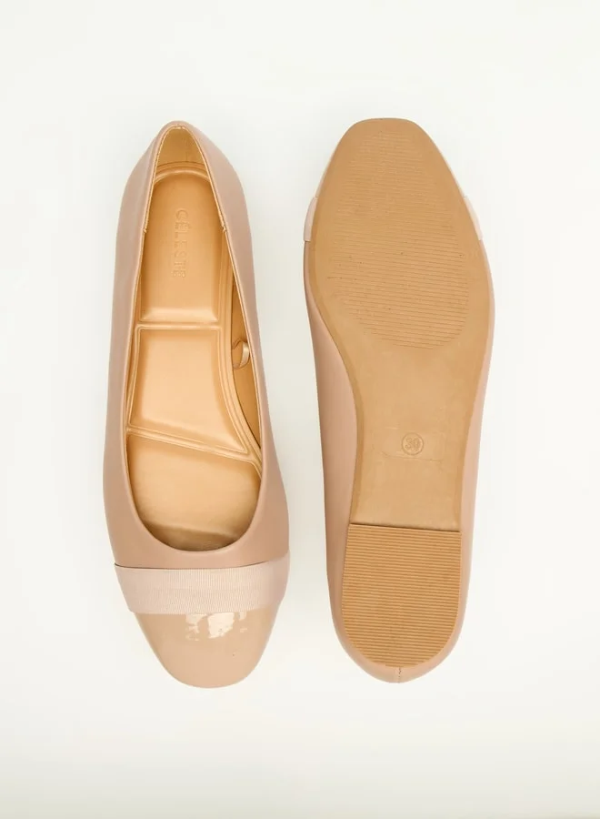 سيليست Women's Solid Round Toe Ballerina Shoes