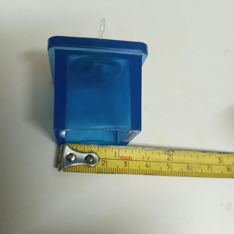 EKObee Silicon Rubber Squire Leg Protector/Leg Cap/Leg Shoes for Squire Pipe Size 24mm /1 Inch, Pack of 2 Pcs, Transparent Blue - Image 2