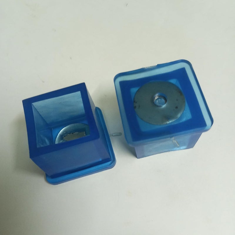 EKObee Silicon Rubber Squire Leg Protector/Leg Cap/Leg Shoes for Squire Pipe Size 24mm /1 Inch, Pack of 2 Pcs, Transparent Blue - Image 5