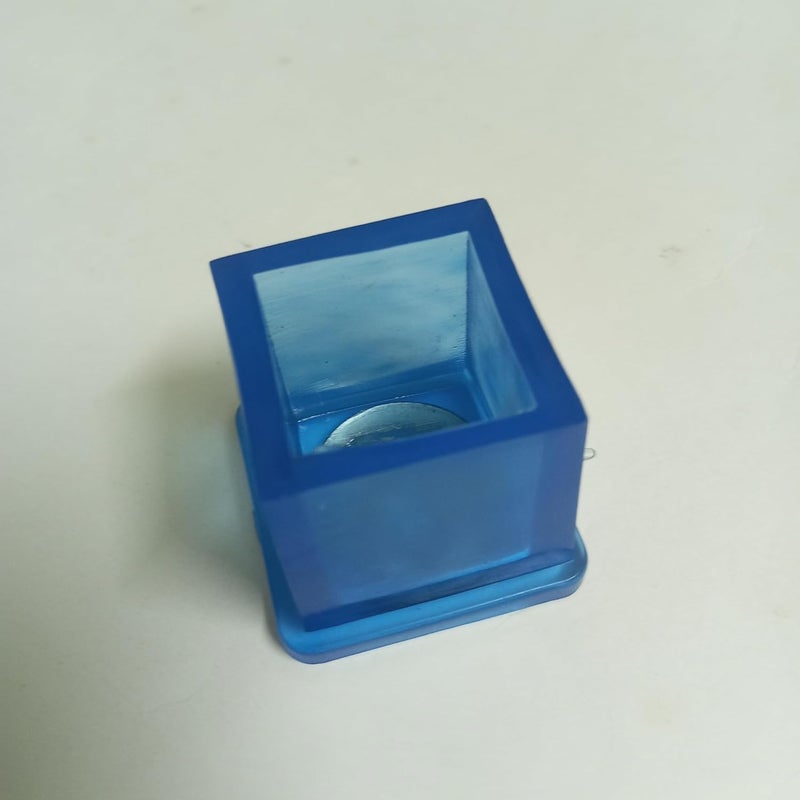 EKObee Silicon Rubber Squire Leg Protector/Leg Cap/Leg Shoes for Squire Pipe Size 24mm /1 Inch, Pack of 2 Pcs, Transparent Blue - Image 3