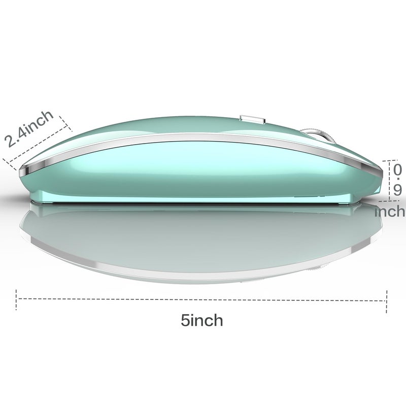 JETTA Wireless Mouse for MacBook Pro MacBook Air MacBook Laptop Mac iMac Desktop Computer Chromebook Win7/8/10/11 PC HP Dell Laptop (Blue) - Image 5