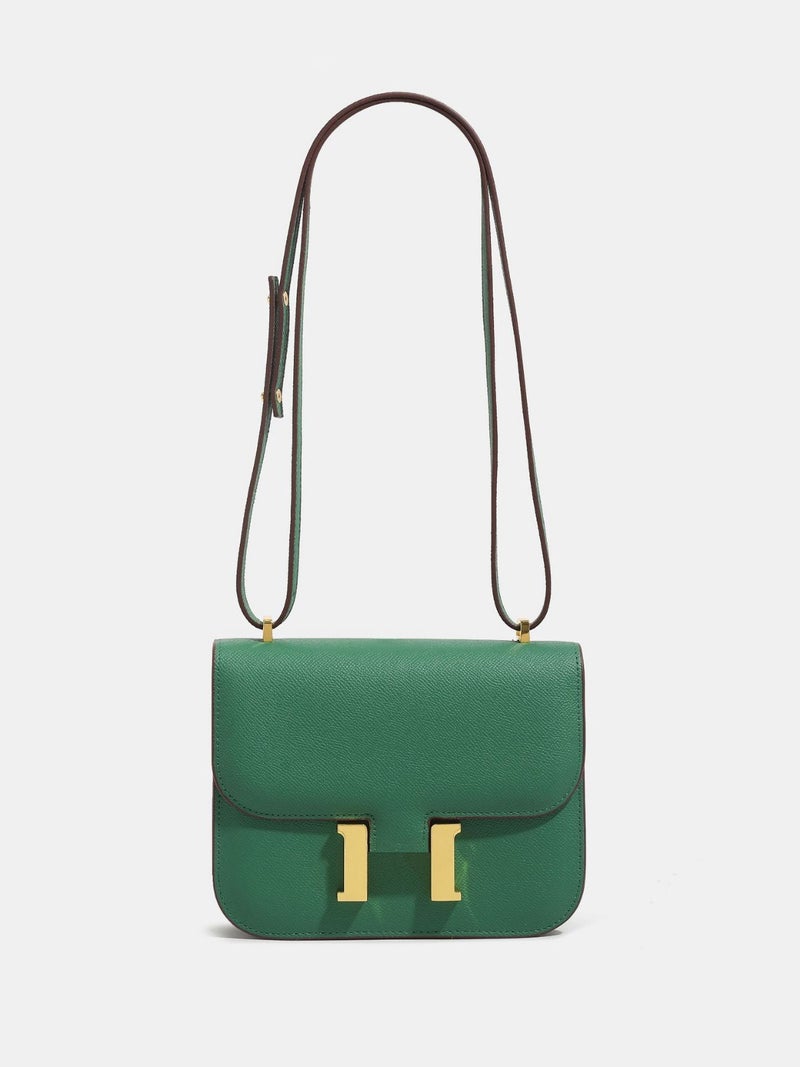 Classic Fashion Kangkang Bag Niche Stewardess Bag Fashion Casual High-End Palm Print Shoulder Crossbody Handbag - Image 2