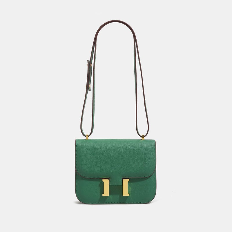 Classic Fashion Kangkang Bag Niche Stewardess Bag Fashion Casual High-End Palm Print Shoulder Crossbody Handbag - Image 1