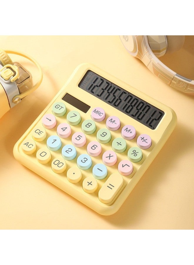 Voice New Color Matching High Color Value Mechanical Keyboard Calculator Student Exam Special Portable Computer 12-bit
