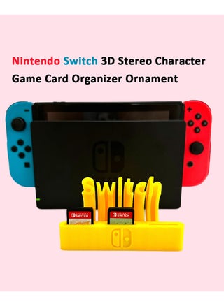 3D Stereo Character Arrangement Storage with Three Card Slots