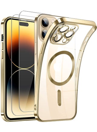 Magnetic Clear for iPhone 14 Pro Max Case with MagSafe [Integrated Camera Cover Glass] [Bare iPhone Exterior] Silicone Cover Slim Thin [Non-Yellowing] Anti-Fingerprint Scratch Wireless Charging - pzsku/Z2D1D83CFAFFBFB5A394FZ/45/_/1671102114/831dccb4-6d52-49c4-9da3-b44154287720