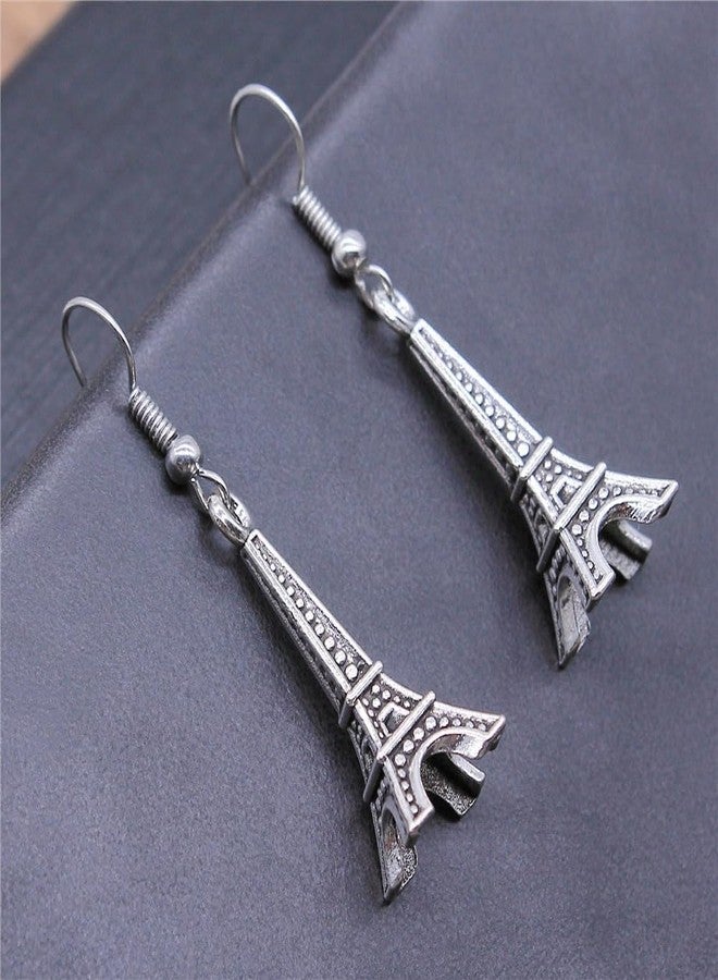 AMOBESTER Paris Eiffel Tower Dangle Earing Eiffel Tower Jewelry for Women - Image 3