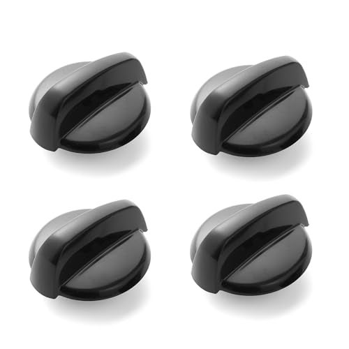 atgestore Update WB03K10216 Stove Knob Replacement for GE Stove Parts 222D1140 Burner Knob GE Gas Range Parts Black Plastic Stove Top Knobs JGB250DET2BB General Electric Cooktop Control Knobs Black - Image 1