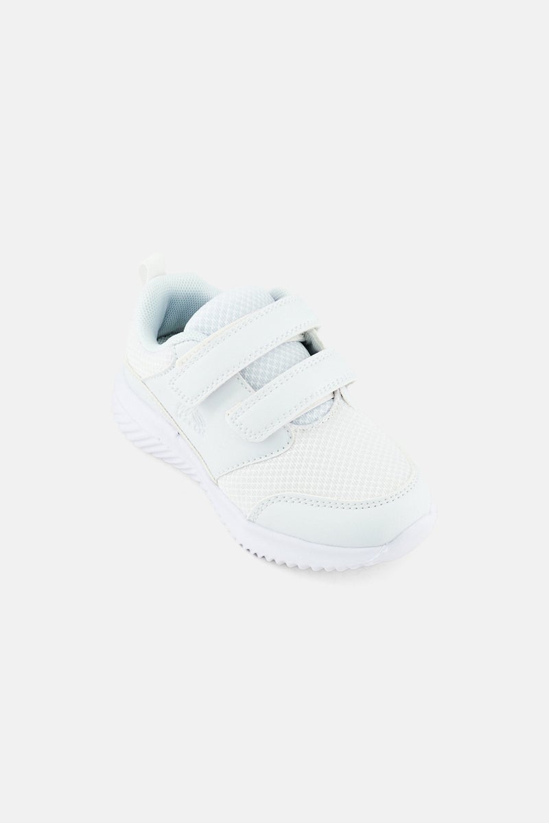 RBX Toddlers Girl Velcro Closure Sneakers Shoes, White - Image 1