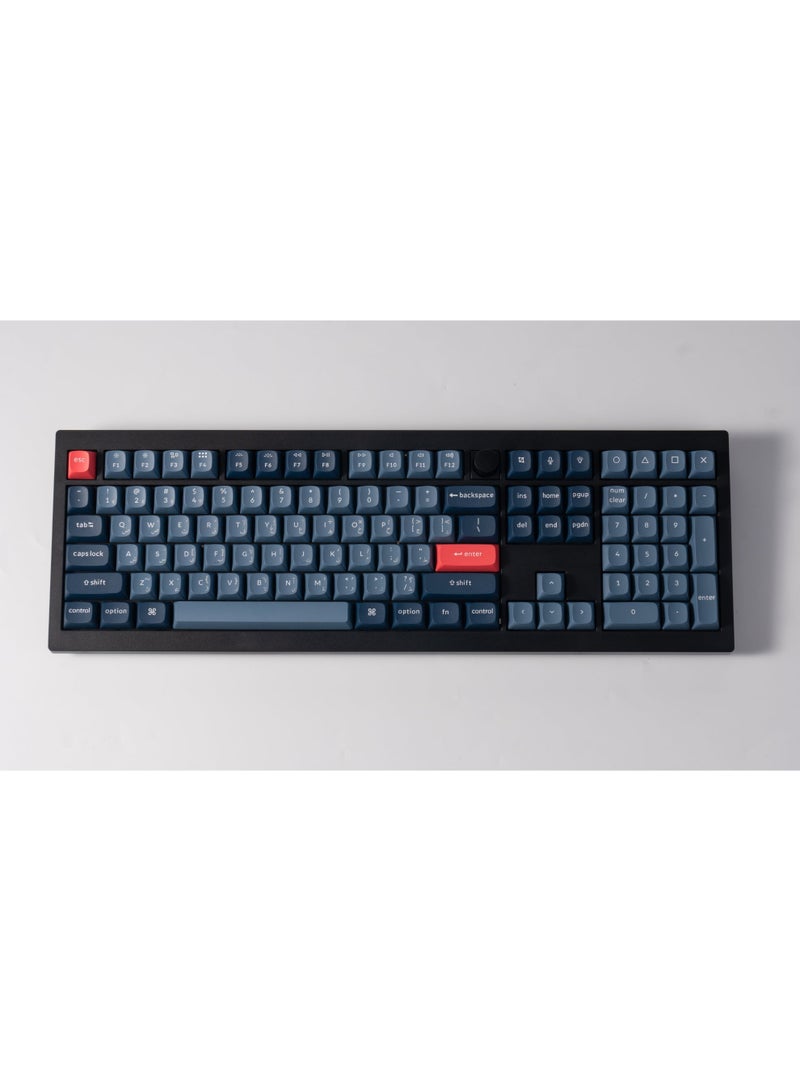Keychron V6 Max Wireless Mechanical Keyboard, Full-Size 100%, Gateron Jupiter Red Switches, Tri-Mode (2.4GHz, Bluetooth, Wired), English-Arabic Layout, Black - Image 5