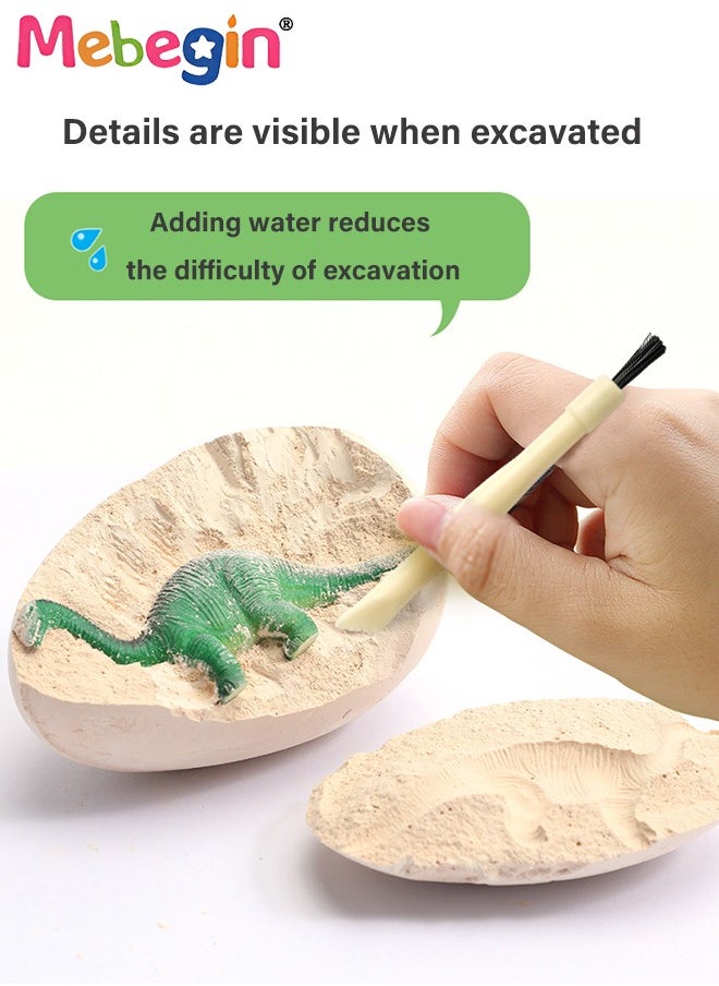MEBEGIN - Dino Egg Dig Kit Dinosaur Toys for Kids 12 Pcs Dinosaur Eggs Excavation Kit for Kids Ages 6+ Years, Archaeology Science Paleontology Educational Party Gifts for Boys Girls - Image 1