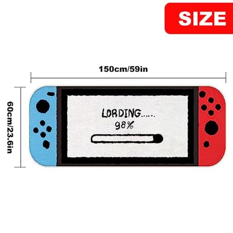 Anime Gaming Rug Anime Carpet Game Rugs for Bedroom Aesthetic Soft Carpet Decorative Rug for Indoor Outdoor 59 * 24in 3 - Image 2