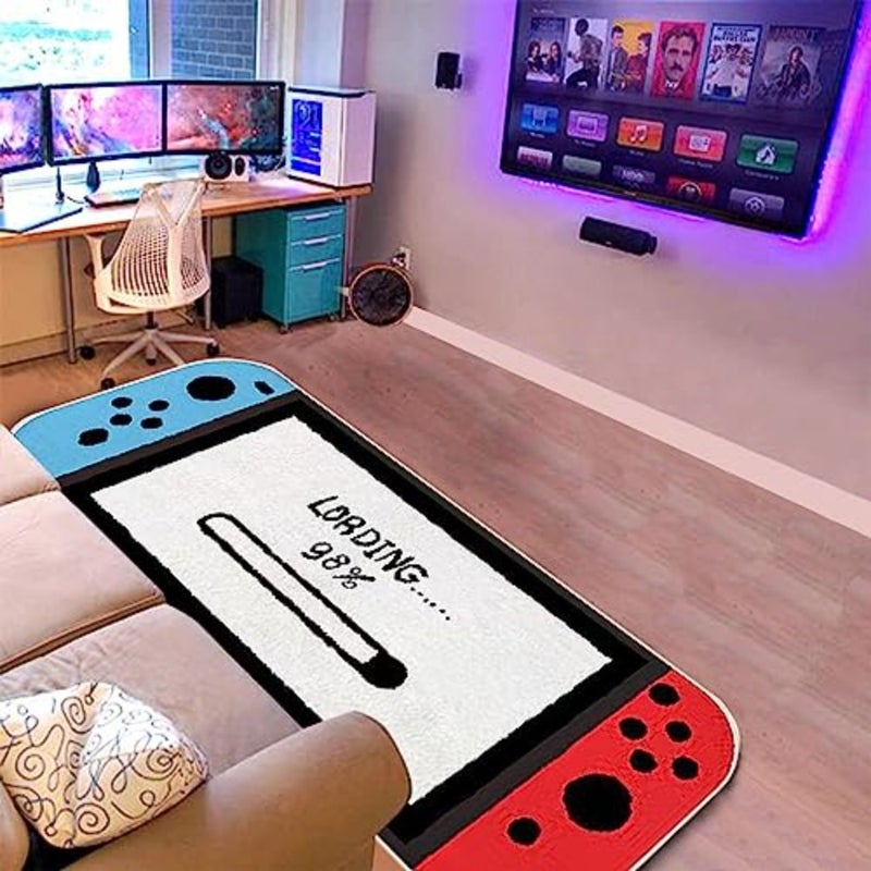 Anime Gaming Rug Anime Carpet Game Rugs for Bedroom Aesthetic Soft Carpet Decorative Rug for Indoor Outdoor 59 * 24in 3 - Image 1