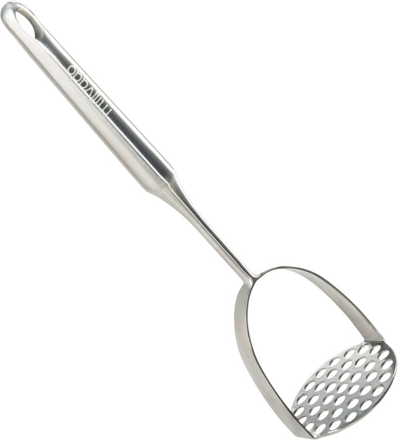 Millvado Potato Masher Stainless Steel, Best Mashed Potatoes Masher Kitchen Tool, Potato Smasher For Potatoe, Avocado, Sweet Potato, Beans, Large Heavy Duty Metal Mashing Utensil, 12.5 Inch - Image 1