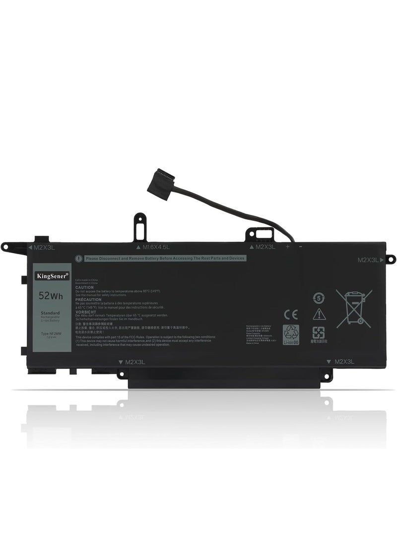 Generic NF2MW Laptop Battery for Dell Latitude 7400 2-in-1 Latitude 9410 Notebook Series NF2MW 02K0CK 0C76H7 0CHWV6 11P1P 41M98  - Image 1