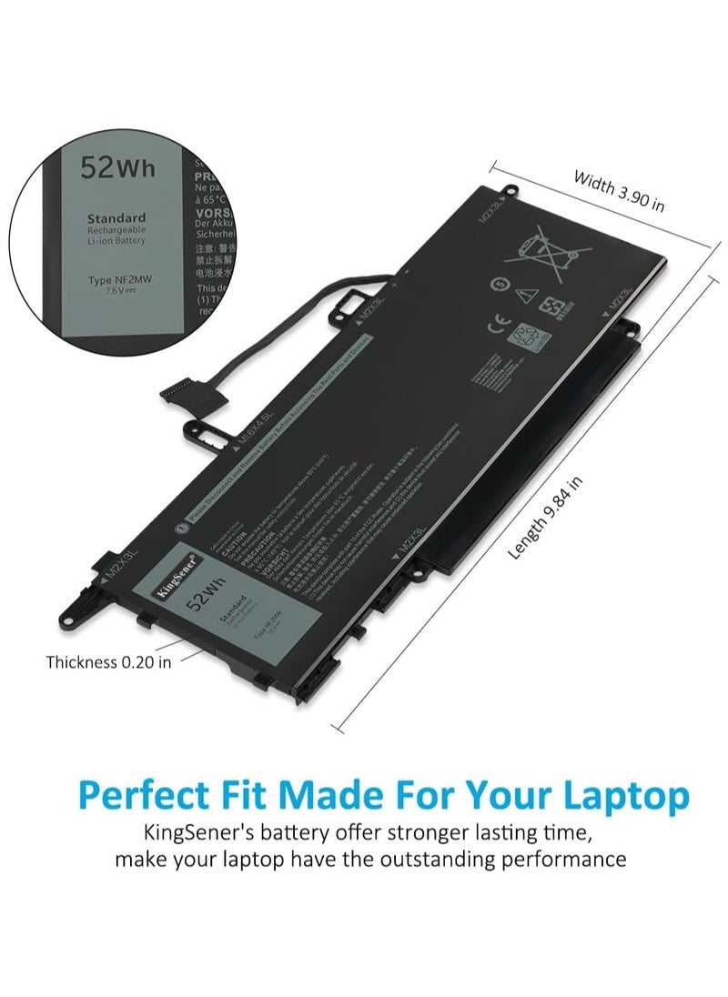 Generic NF2MW Laptop Battery for Dell Latitude 7400 2-in-1 Latitude 9410 Notebook Series NF2MW 02K0CK 0C76H7 0CHWV6 11P1P 41M98  - Image 5