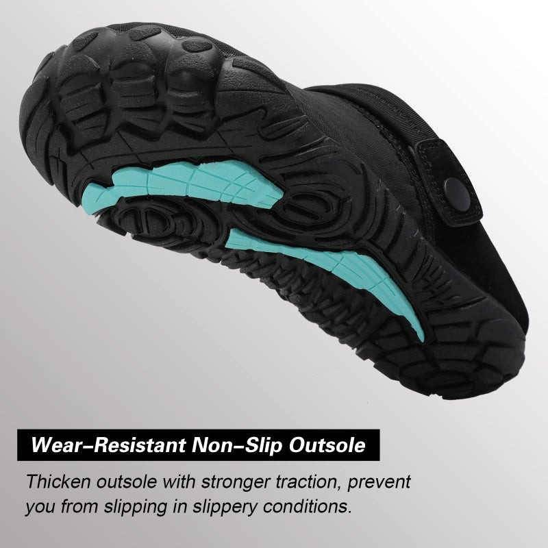 Besroad Mens Womens Slip on Breathable Classic Clogs Barefoot Athletic Sports Water Shoes Fashion Sneakers Black 9 Women/7.5 Men - Image 5
