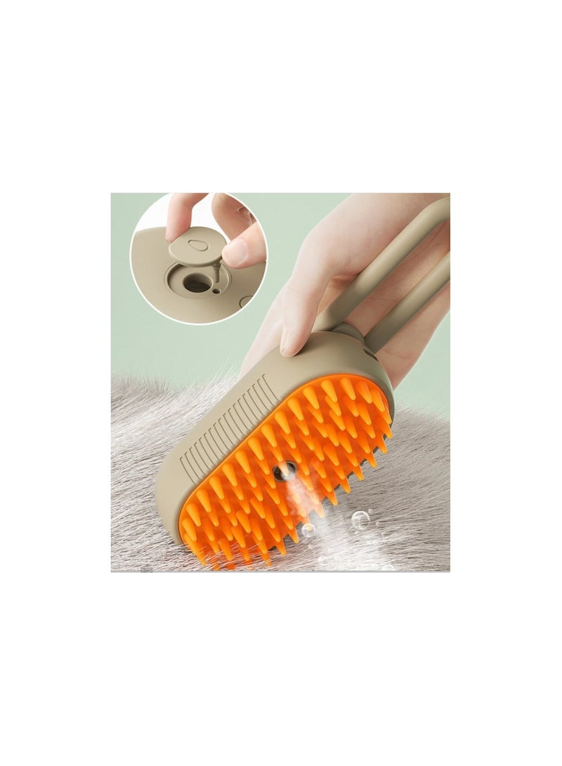 Generic Steamy Brush Cat Steam Brush - 3 In1 Cat Steamy Brush, Steamy Dog Electric Spray Cat Hair Brush self Cleaning Steam Cat Brush for Massage, Pet Spray Comb Cat Grooming Brush with Steam  - Image 1