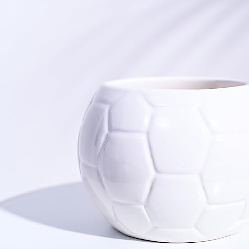UGAOO Football Ceramic Pot (White) - Image 2