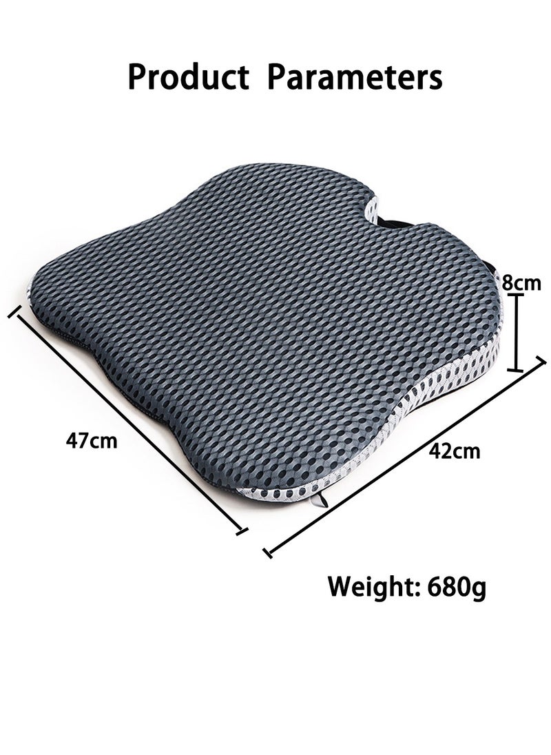 4D Mesh Covered Breathable Ergonomically Enhanced Seat Memory Foam Gray Seat Cushion Driving Car Seat Cushion Improves Vision Posture - pzsku/Z2D1E040FF5A81D1579B7Z/45/_/1696555538/3c0af0f9-2b7f-44ae-a0fc-ef4e43055152