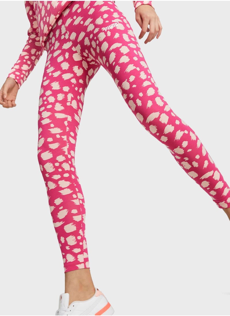 PUMA - Essential Animal Aop Leggings - Image 1