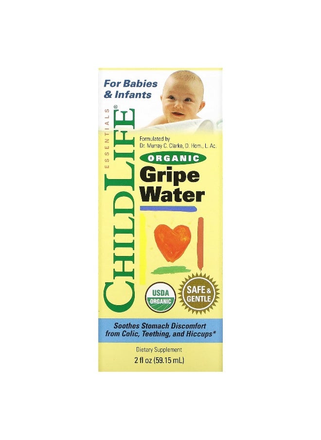 CHILDLIFE ESSENTIALS ChildLife Essentials, Organic Gripe Water, 2 fl oz (59.15 ml)  - Image 1