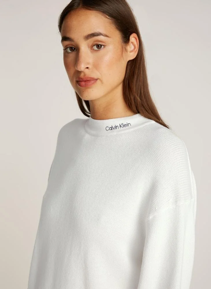 Calvin Klein Jeans Logo Deatil Knitted Sweaters