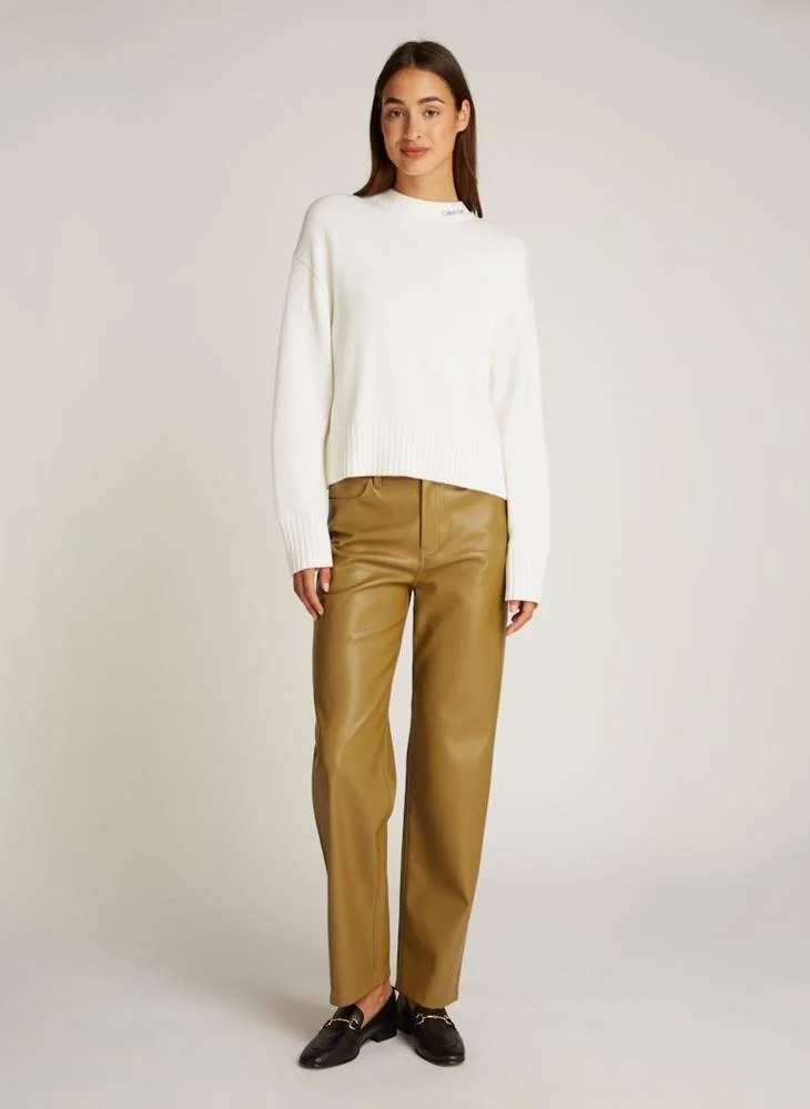 Calvin Klein Jeans Logo Deatil Knitted Sweaters