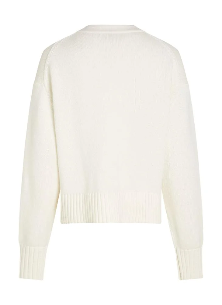 Calvin Klein Jeans Logo Deatil Knitted Sweaters