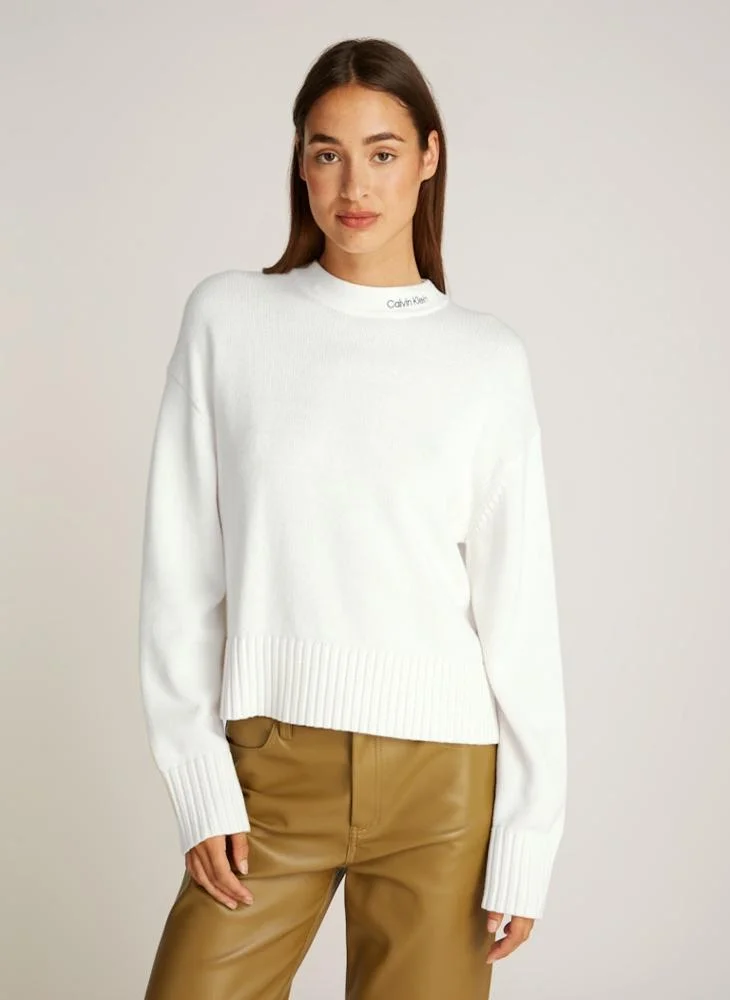 Calvin Klein Jeans Logo Deatil Knitted Sweaters