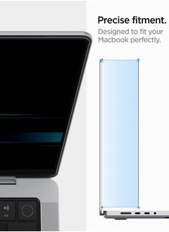 Spigen MacBook Pro 14 inch Privacy Filter Screen Protector Film [SafeView] (M4 / M4 Pro / M4 Max / M3 series / M2 series / M1 series) 2024-2021 [Snap on install / Removable]  - Image 5