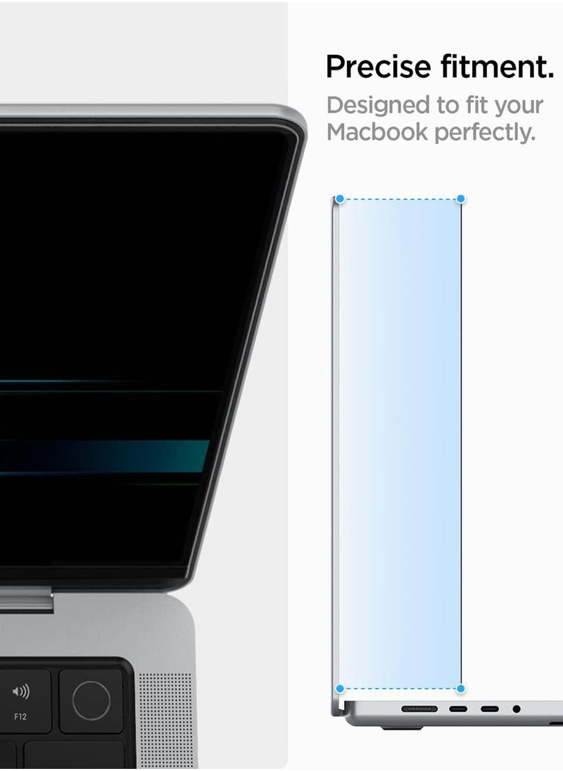 Spigen MacBook Pro 14 inch Privacy Filter Screen Protector Film [SafeView] (M4 / M4 Pro / M4 Max / M3 series / M2 series / M1 series) 2024-2021 [Snap on install / Removable]  - Image 5