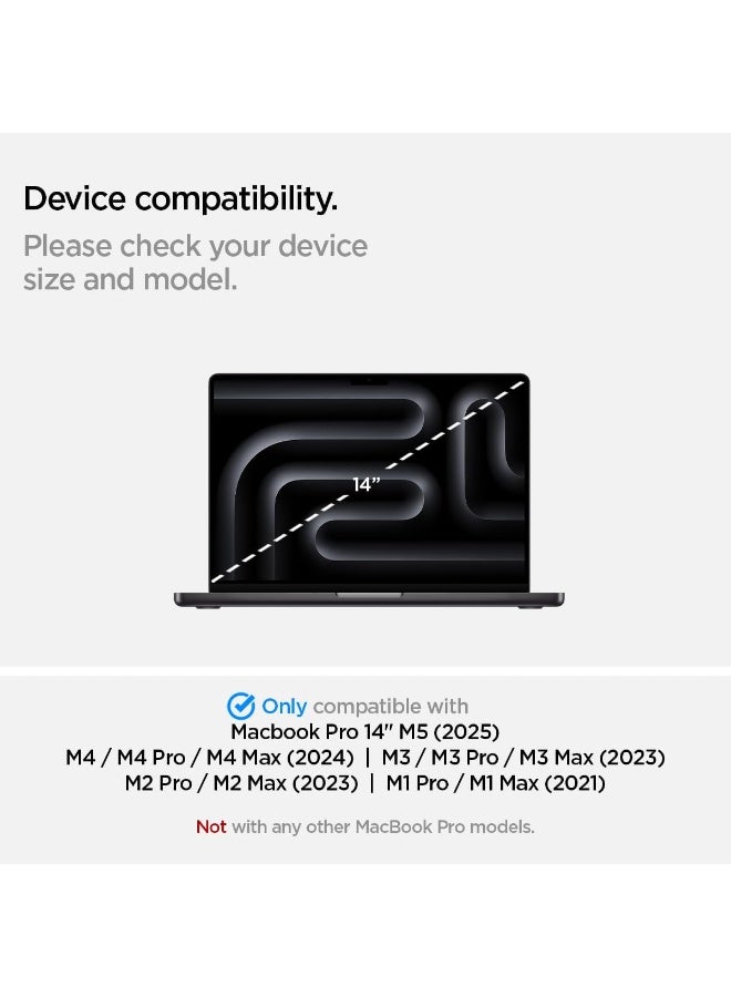 Spigen MacBook Pro 14 inch Privacy Filter Screen Protector Film [SafeView] M5 (2025) / (M4 / M4 Pro / M4 Max / M3 series / M2 series / M1 series) 2024-2021 [Snap on install / Removable] - Image 2
