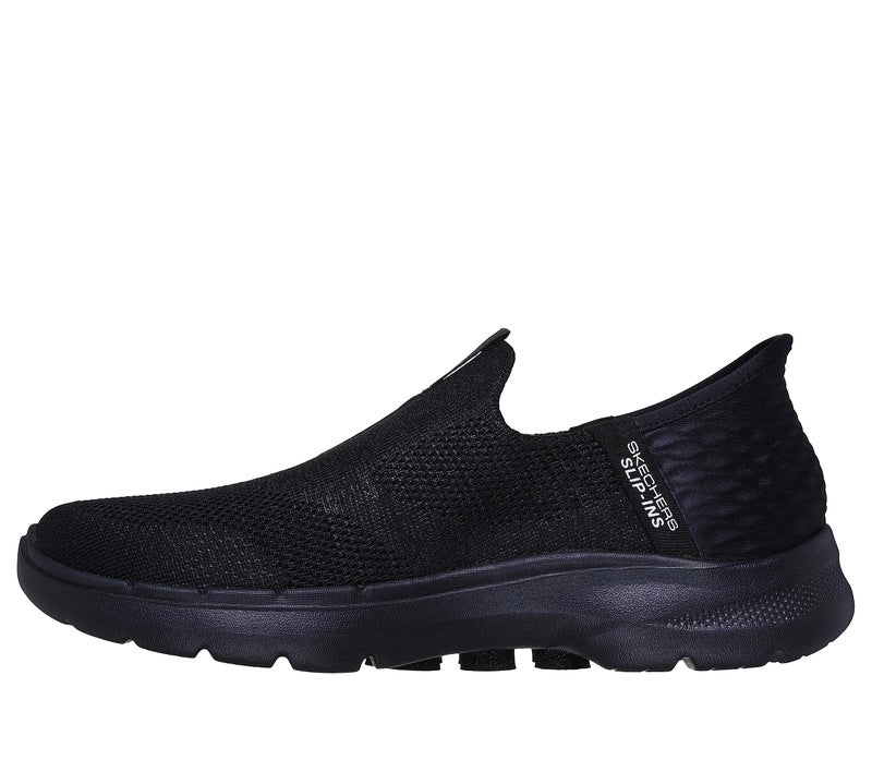 SKECHERS حذاء سكيشرز للنساء بدون استخدام اليدين Go Walk 6-منظر رائع، أسود، 9 - Image 2