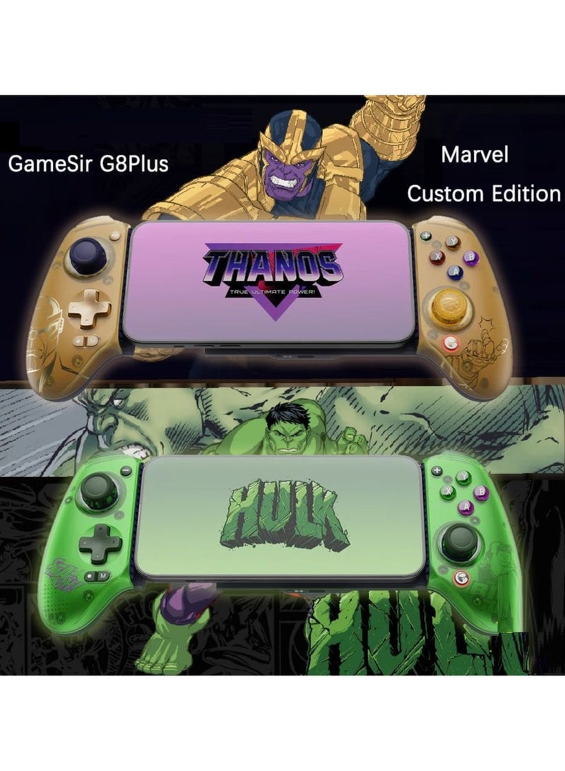 general Classic Gamepad Galileo G8 Plus Hulk Edition Bluetooth Mobile Game Controller Compatible Device Length: 120-215mm / 4.72-8.46in for Switch & iOS & Android & iPad & PC with Hall Effect Joysticks/Hall Trigger, Asymmetric Rumble Motors, 6-Axis Gyro, 2 Mappable Back Buttons, 1000mAh Battery, Play Minecraft, Genshin Impact, Call of Duty Mobile - Image 2