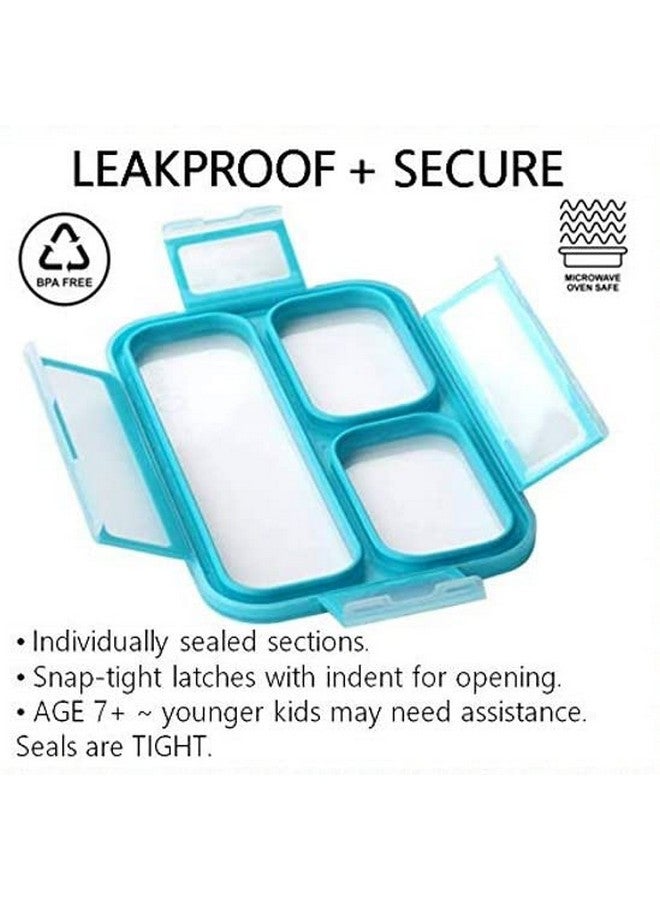 Kinsho Snack Container - Small Bento Lunch Box for Kids Girls Boys Toddlers | MINI Leak-proof Boxes, Baby Bentobox for Daycare, Portion Containers, BPA-Free Pink and Blue Set of 2 - Image 5