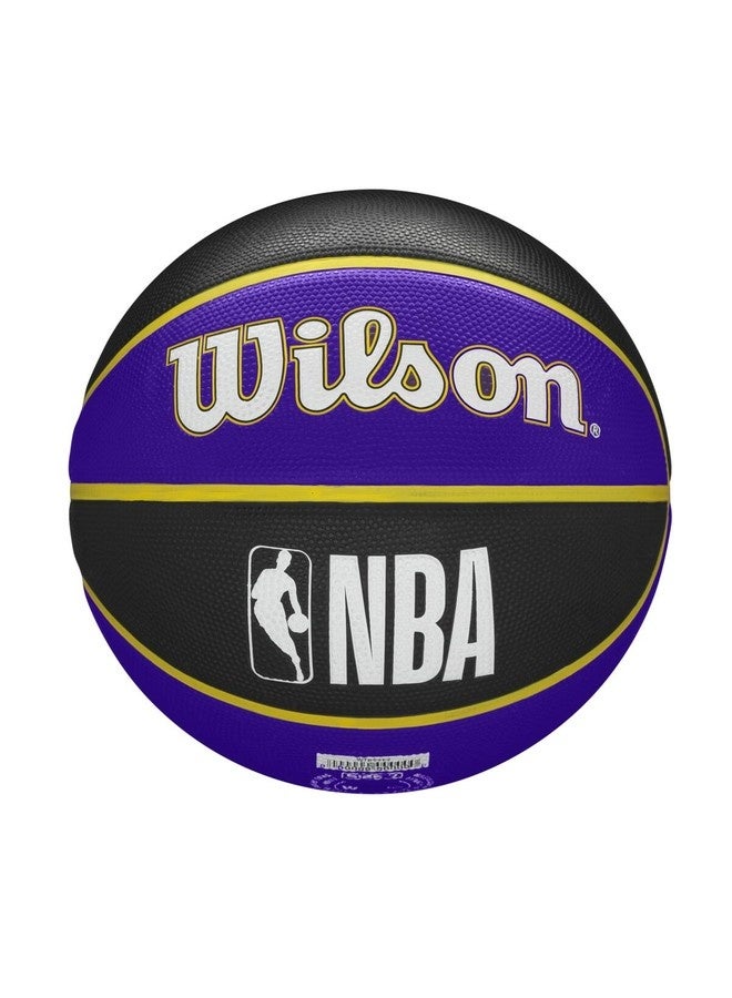 Wilson Nba Team Tribute Basketball Los Angeles Lakers - Outdoor - Purple - Image 3
