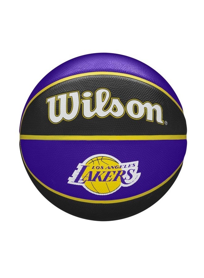 Wilson Nba Team Tribute Basketball Los Angeles Lakers - Outdoor - Purple - Image 1