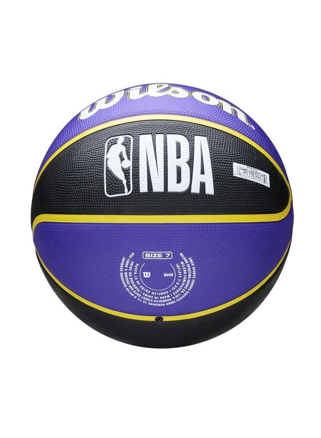 Wilson Nba Team Tribute Basketball Los Angeles Lakers - Outdoor - Purple - Image 2