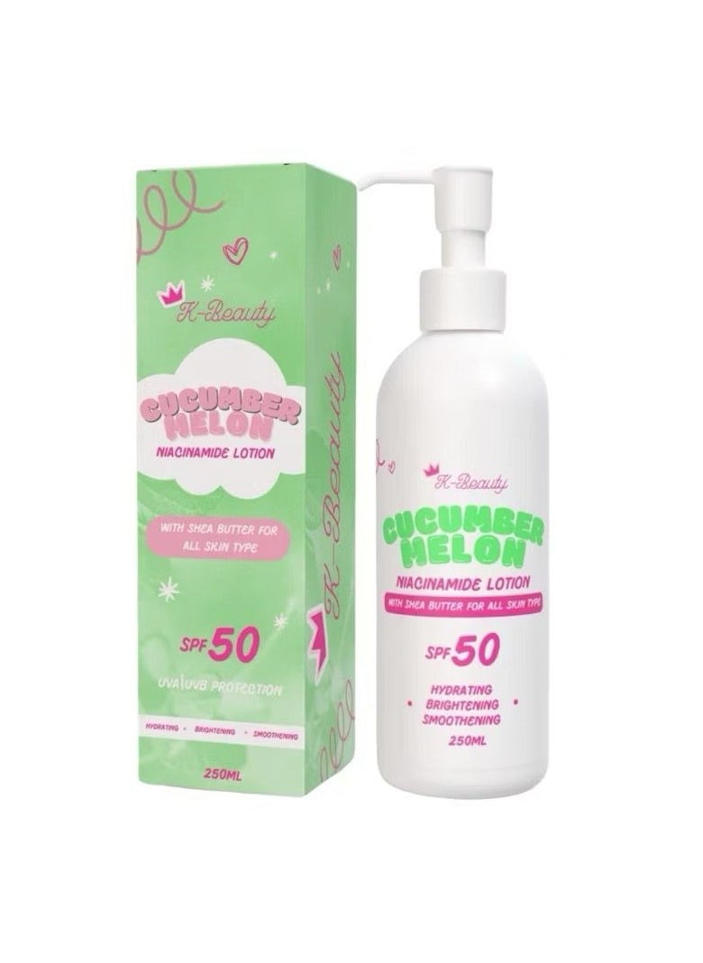 K Beauty cucumber melon niavinamide lotion 250ml 