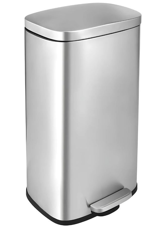 AKC Stainless Steel Trash Can, Soft-Close Lid & Durable Foot Pedal, Smudge-Resistant Dustbin, 50 Liter/13.2 Gallon Capacity - Image 1