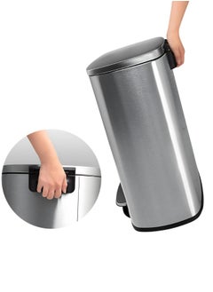 AKC Stainless Steel Trash Can, Soft-Close Lid & Durable Foot Pedal, Smudge-Resistant Dustbin, 50 Liter/13.2 Gallon Capacity  - Image 5