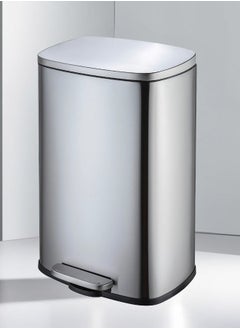 AKC Stainless Steel Trash Can, Soft-Close Lid & Durable Foot Pedal, Smudge-Resistant Dustbin, 50 Liter/13.2 Gallon Capacity  - Image 3