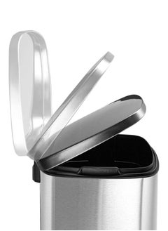 AKC Stainless Steel Trash Can, Soft-Close Lid & Durable Foot Pedal, Smudge-Resistant Dustbin, 50 Liter/13.2 Gallon Capacity  - Image 2