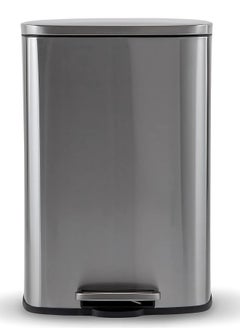 AKC Stainless Steel Trash Can, Soft-Close Lid & Durable Foot Pedal, Smudge-Resistant Dustbin, 50 Liter/13.2 Gallon Capacity  - Image 4