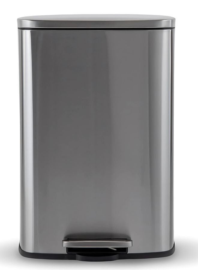 AKC Stainless Steel Trash Can, Soft-Close Lid & Durable Foot Pedal, Smudge-Resistant Dustbin, 50 Liter/13.2 Gallon Capacity - Image 4