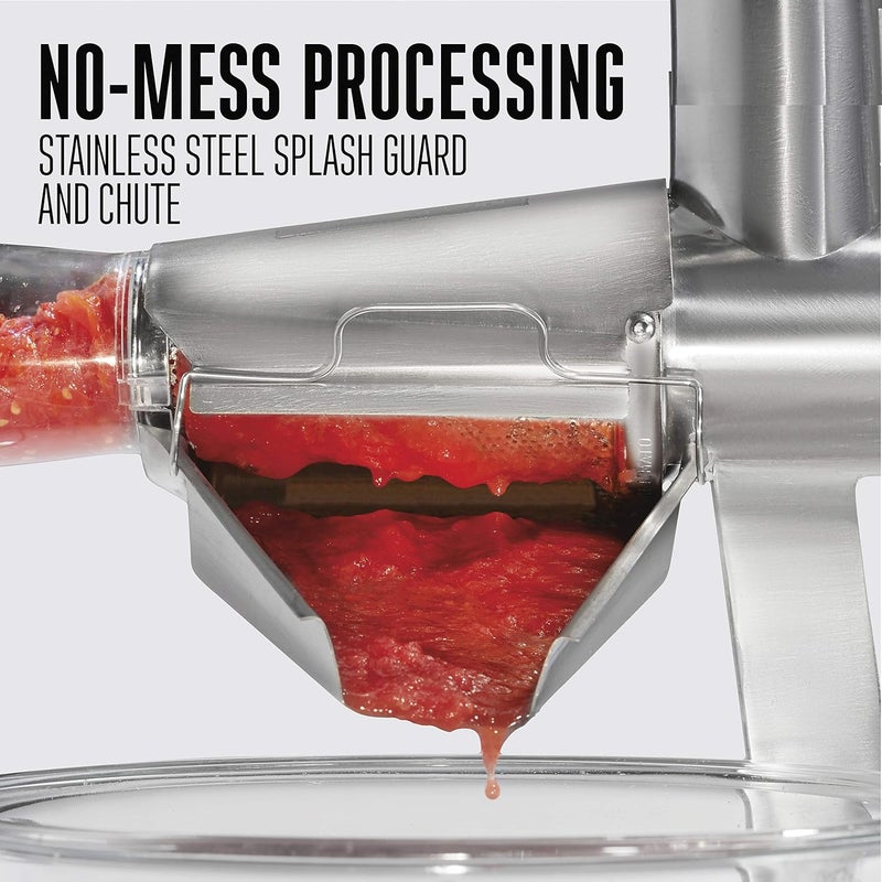 Weston Metal Tomato Strainer 1 Gallon Hopper Stainless Steel - Image 5